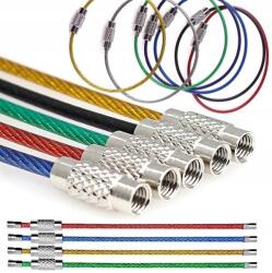  Acél zsinór csavart Edc kulcstartó kerék medál kulcstartó színes (BNT_LINKA)