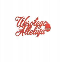 Klepkomania Felvidító Alleluja felirat, piros (BST128 CZERWONY)