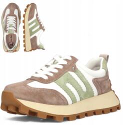 Filippo 41 Női félcipő, Természetes Bőr, Sport cipő, nyári platform (Filippo DP6743/25 WH BE półbuty)