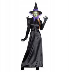 Boland Holló boszorkány jelmez, Size M/L, fekete, lila díszítés, ruha és kalap (79240)