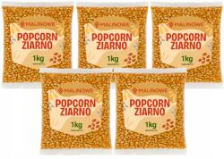 Malinowe Popcorn Gabona Szett 5x1kg Pörkölt Kukorica Kiváló Prémium Minőség (5903018605104)