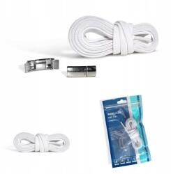 Kaps Elasztikus Cipőfűző Mágneses Rögzítés Gyors Kötés Fehér Cipőkhöz (Kaps)