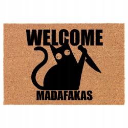 TabPrint Lábtörlő 60x40cm Kókusz Welcome Madafakas Minták (Wycieraczka Kokosowa Śmieszne Grafiki)