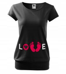 Przyszła Mama Nyomtatott Rövid Ujjú Kismama Blúz Kismama Póló M (bluzka damska)