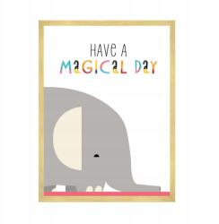  Gyerekszoba poszter Have a magical day 50x70 cm arany keret (MP1-0322_50X70,045)