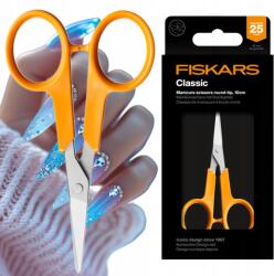 Fiskars Klasszikus Manikűr Körömvágó Olló Acél Éles 10CM Hajlított Szilárd