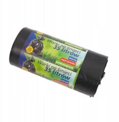  Szemeteszsák fólia Ldpe 35L/25db fekete erős (WOR2)