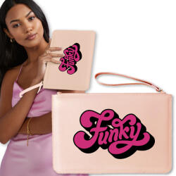  Borítéktáska Rózsaszín, Telefonnak Való, Funky Mintás (Torebka Kopertówka Damska Różowa)