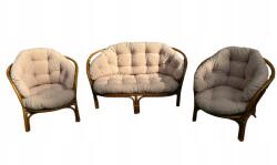  Rattan Bútorpárnák Szett Bézs (5905529964824)