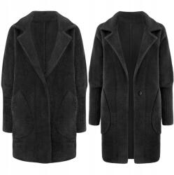 Soprato Alpaka kabát nagy méret Alpaka Gyapjú Színek Fekete (7109)
