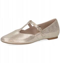  Caprice arany Elsa bőr balerina cipő [24203-44-148] méret 37 (24203-44-148)