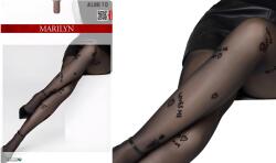 Marilyn flock mintás harisnyanadrág Allure F13 40den Fekete 3/4