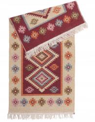 Multi-Decor Kilim szőtt szőnyeg kétoldalas mintás 80x150 cm rombusz (504080)