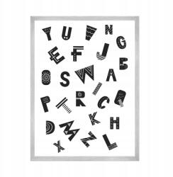 Gyerekplakát Abc Betűk 21X29, 7 cm ezüst keret (MP1-0229_21X29,7,039)