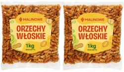 Malinowe Hántolt Dió Szett 2x1kg Természetes Kiváló Prémium Minőség (5904576311827)