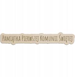 Fabryka Sznurka Fából készült emléktábla Első Szentáldozás emlékére, 11 cm-es, C1 körvonal (d-gr-ppks-obrys-c1)