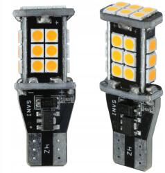 Interlook W16W Izzó 24 Led 2835 Canbus Narancssárga