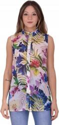 GUESS mintás ujjatlan blúz, Size S, fehér, poliészter (575393)