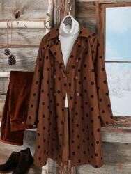 Shein Barna Pöttyös Kabát (xs) (613023)