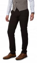 Anagre Elegáns alkalmi nadrág, barna, egyenes szárú, 32-es méret