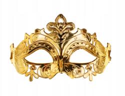PartyDeco Farsangi maszk arany sötét női férfi velencei jelmez