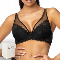 MAT Estelle melltartó 0198/11 push-up Mat fekete 65E (M-0198/11 ESTELLE CZARNY B75)