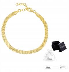 Ulex Premium Tulip karkötő hosszabbítóval, 925-ös sterling ezüst, gyönyörű női ajándék (MA-TULIP-500Z-B złota z przedłużką)