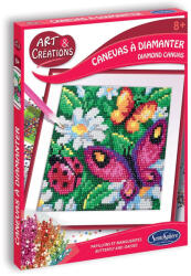 Sentosphère Ékköves vászonkép készítő szett: lepkék és virágok (Sentosphere) SA20260