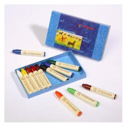 Stockmar Méhviaszceruza 12 színű, papírdobozban Stockmar wawa