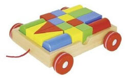 Goki Építőkockák, húzható kocsiban - GOKI GK58558