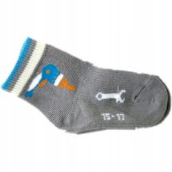 Wola Szürke gyerek zokni, 1 pár, 0-2 éves, 12-20-es méret, Wola (s14)