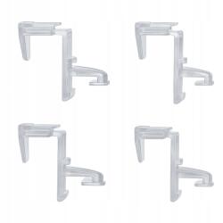  Pliszé Rögzítő, Akasztó, Fúrás Nélküli, 4 Db/szett (Wieszak plisa)