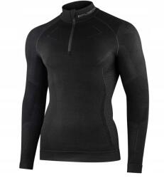 Brubeck LS1610M férfi pulóver rövid ujjú Extreme Merino fekete S (P1BRU-WOLK-LS1610M-9982XXXXX-24-S)