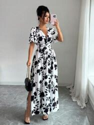 Shein Fehér Ruha Fekete Nyomtatás (s) (613088)