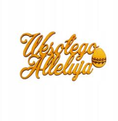 Klepkomania Felvidító Húsvéti Ünnepeket felirat, sárga (BST128 ŻÓŁTY)