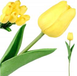 Topoblu Tulipán virág szimpla gumi szilikon, mint az élő -sárga (FLZ186-YELLOW)