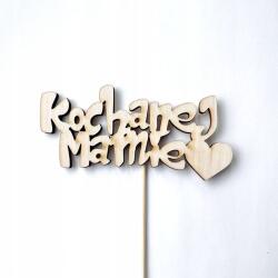 Klepkomania felirat tortadísz Szeretett Anyukám anyának (ND001 NATURALNY 1 SZT.)