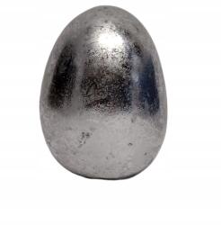 Saco Ezüst tojás figura, 6, 5 cm Saco (5901904478375)