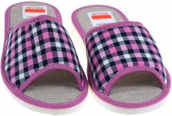 Pami Női papucs, kényelmes, pamut, kockás, otthoni, stílusos, könnyű Pami 077 R40 (077 Pami)