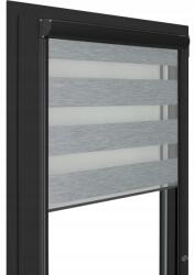 RENA. PL Rolók Éjjel-nappal Prémium Antracit Pvc Kazettában, Méretre Szabott Vezetősínekkel (REN-ROL-DPK-130)