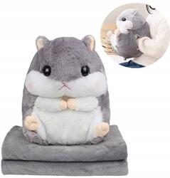 MyHome Hörcsik Maszkot Kistakaróval, XL Takaró Párna Baba Bújós Játék nagy takaró 200cm (20310)