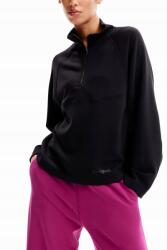 Desigual Fekete Oversize Cipzáras Pulóver (L) (572547)