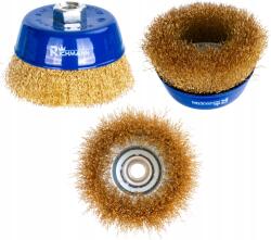 RICHMANN C4305 100 Mm-es Csészekorongos Drótkefe, Rézbevonatú (C4305)