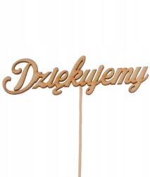 Klepkomania pik topper "köszönjük" felirat esküvőre, iskolába (BSTP095)