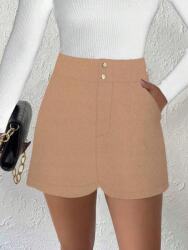 Shein LC25118 Shein Elegáns Bézs Rövidnadrág (4) S