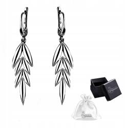 Ulex Premium Fülbevaló ezüstből, 925-ös finomságú. Elegáns, eredeti "Kalász" fülbevaló hölgyeknek (SI-081-KA kolczyki wiszące oksydowane)