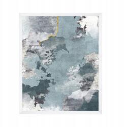  Absztrakt poszter modern művészet 21x29, 7 cm fehér keret (MP1-0002_21X29,7,063)