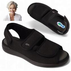 DR ORTO Női Szandál Ortopéd Papucs Tépőzáras Dr Orto Egészségügyi Fekete 39 (Befado Dr Orto 077D001)