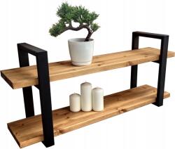 Chata Dupla polc Fenyő Loft Boho fa polc 145 x 20 cm ipari tölgy