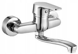 Kuchinox Fali Mosdócsap Telepített, Mozgatható Kiöntővel, Króm (5907791101365)